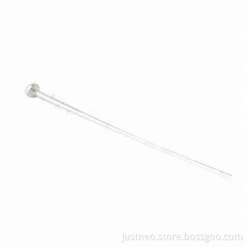 Solid 925 sterling silver/headpins with flat pad